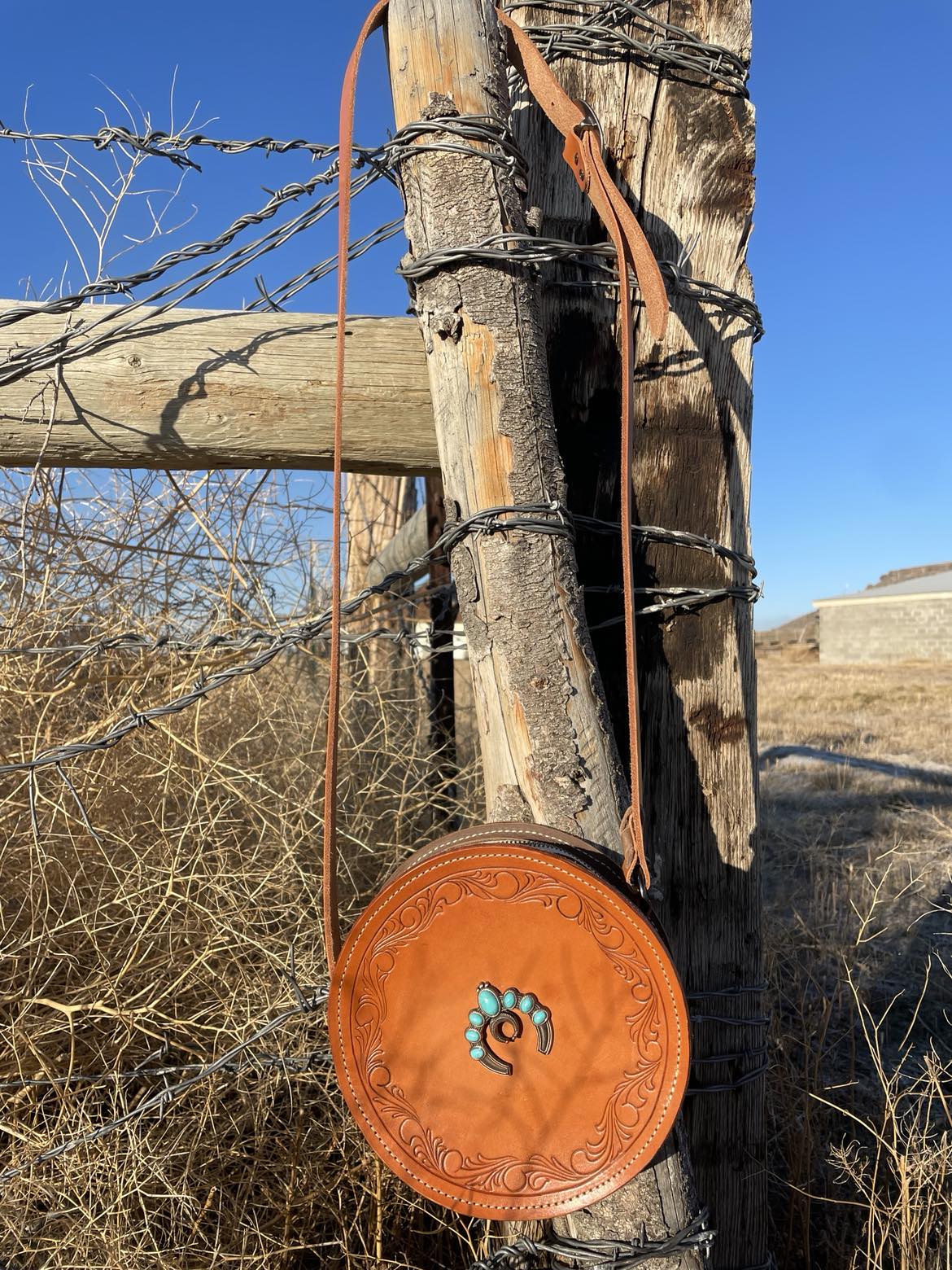 Handmade Western Round Purse