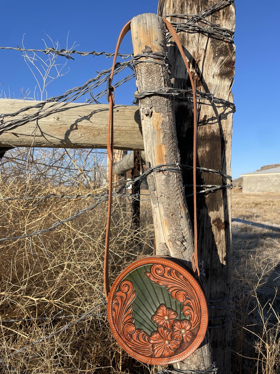 Handmade Western Round Purse